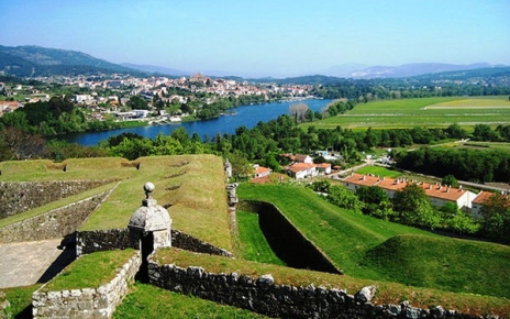 Tui seen from Valença fortress on the Portuguese side of the river